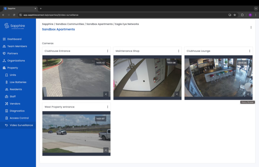 video surveillance screenshot min 1024x662 - Sapphire Connected Communities